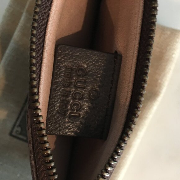 GUCCI Ophidia Coin Purse/Card Holder Brown/Beige - Picture 5 of 9